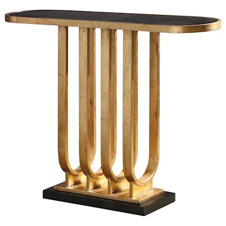 Sabrina Gold Console Table